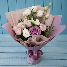 Букет цветов из:  Розы и Лизиантусы в Воткинске