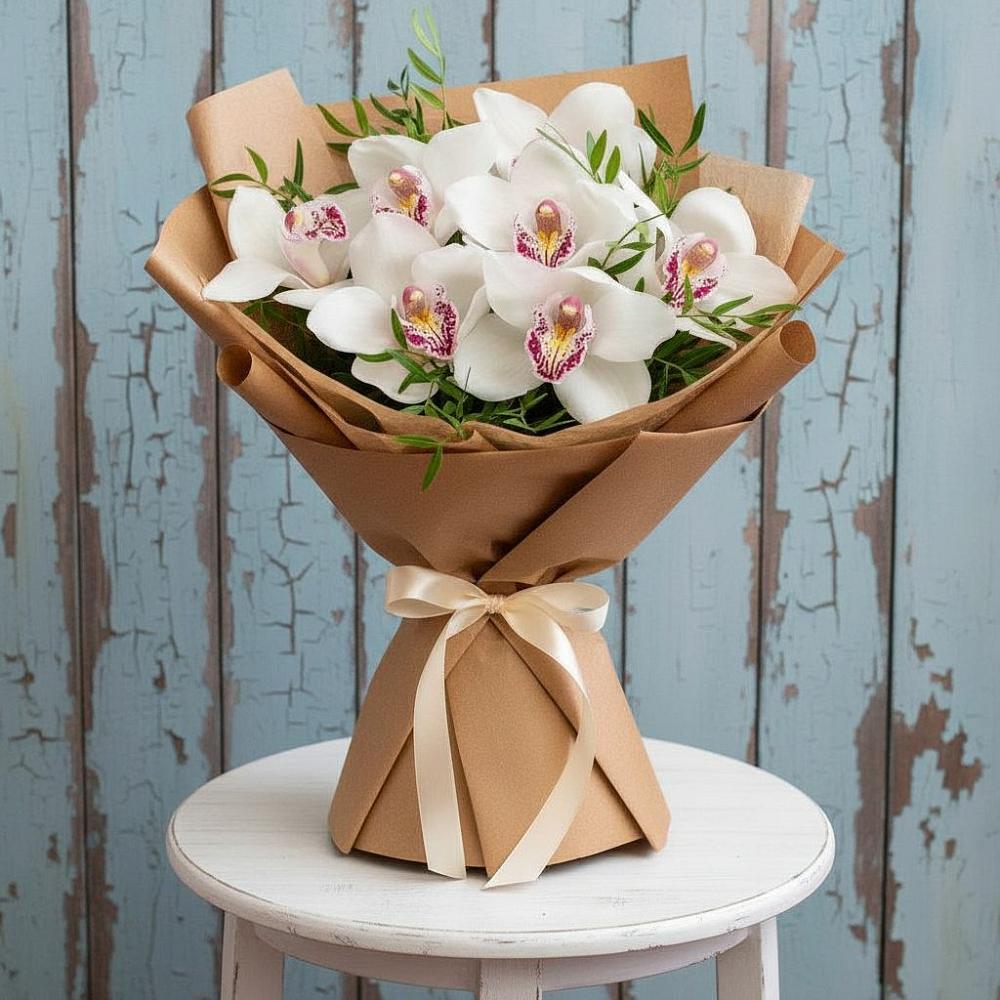 Букет цветов из: Орхидеи и Розы в Воткинске