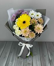 Букет цветов из:  Розы, Герберы и Хризантемы в Воткинске