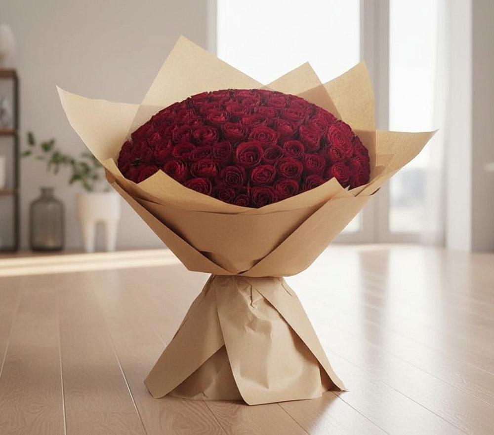 Букет 101 Красная роза в Воткинске