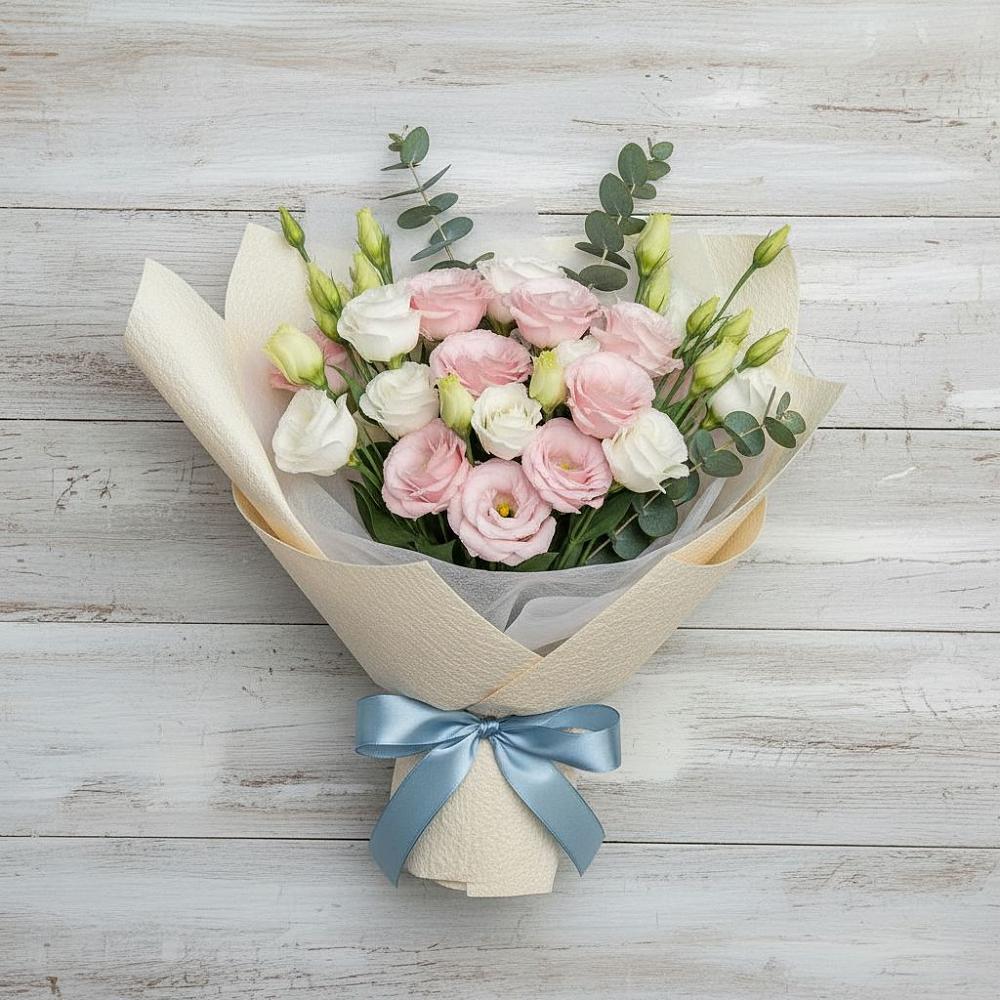 Букет цветов из: Лизиантусы в Воткинске